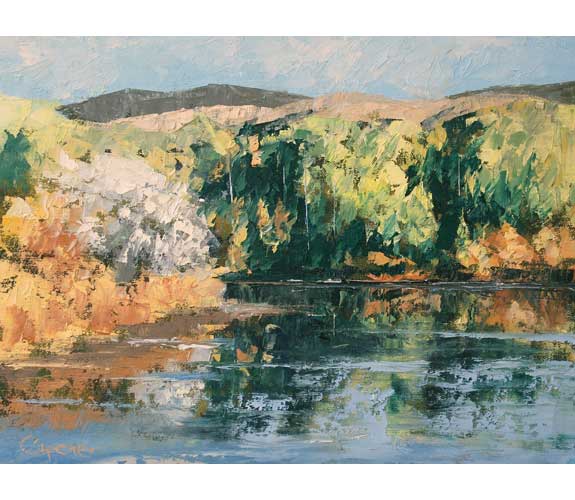 "Fall at Pearrygin Lake" by Cal Capener